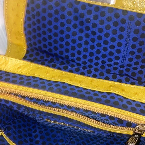 🔥 FLASH SALE 🔥- navy dust bag included Mustard yellow Rebecca minkoff purse - Picture 5 of 5